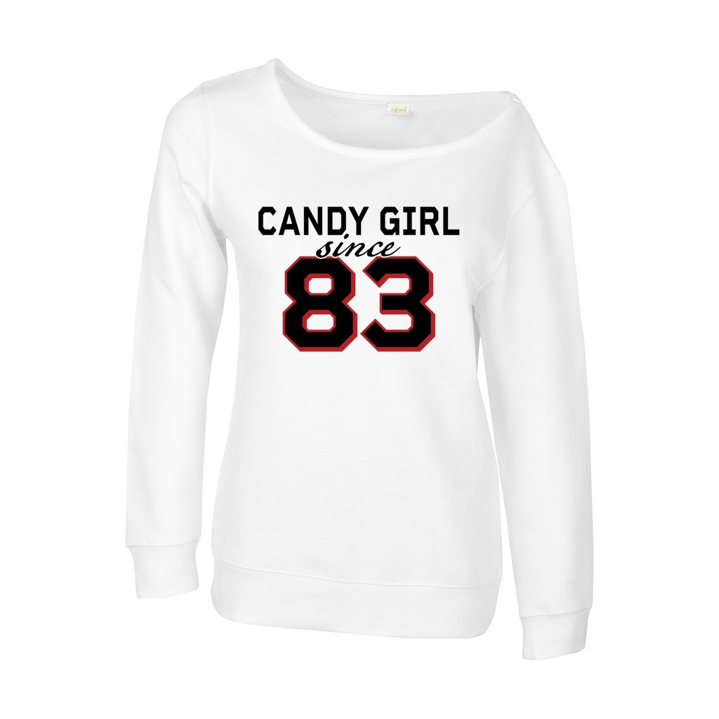 Ladies off 2025 the shoulder sweatshirt
