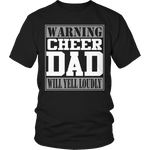 Warning Cheer Dad will Yell Loudly
