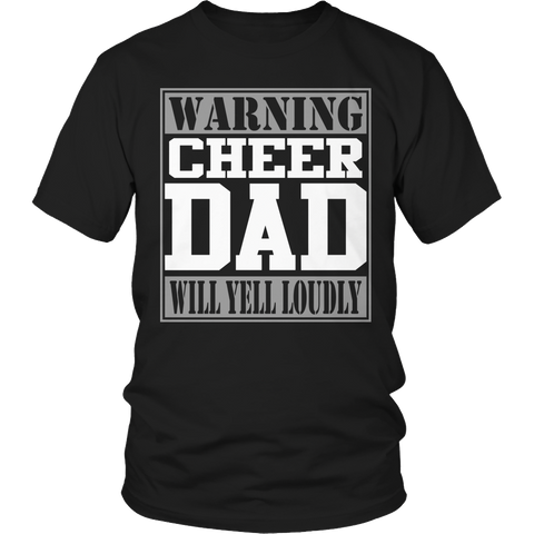 Warning Cheer Dad will Yell Loudly