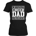 Warning Cheer Dad will Yell Loudly