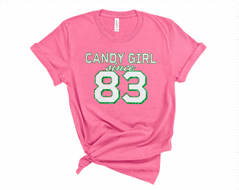 Candy Girl Glitter - UNISEX Colored Tee Versions