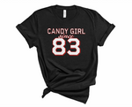 Candy Girl Glitter - UNISEX Black Tee Versions
