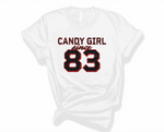 Candy Girl Glitter - Women's White Tee Versions