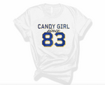 Candy Girl Glitter - Women's White Tee Versions
