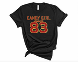 Candy Girl Glitter - UNISEX Black Tee Versions