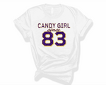 Candy Girl Glitter - Women's White Tee Versions