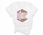 Like All Six Glitter - Unisex White Tee Versions