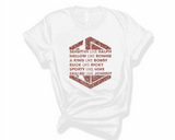 Like All Six Glitter - Unisex White Tee Versions