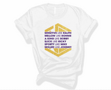 Like All Six Glitter - Unisex White Tee Versions