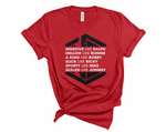 Like All Six Glitter - Unisex Colored Tee Versions
