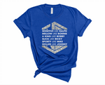 Like All Six Glitter - Unisex Colored Tee Versions