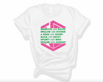Like All Six Glitter - Unisex White Tee Versions