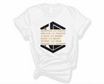 Like All Six Glitter - Unisex White Tee Versions