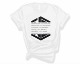 Like All Six Glitter - Unisex White Tee Versions