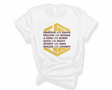 Like All Six Glitter - Unisex White Tee Versions