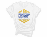 Like All Six Glitter - Unisex White Tee Versions