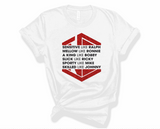Like All Six Glitter - Unisex White Tee Versions