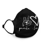 Peace and Love Premium Face Mask