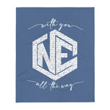 With You All the Way Throw Blanket (various colors)