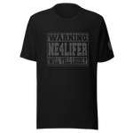 Warning NE4LIFER BlackOut Bling Unisex Tee