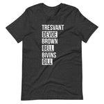 All Six (last names) Unisex tee