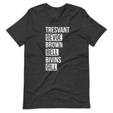 All Six (last names) Unisex tee
