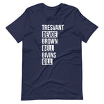 All Six (last names) Unisex tee