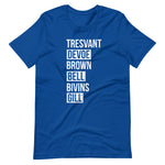 All Six (last names) Unisex tee