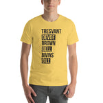 All Six (last names) Unisex tee