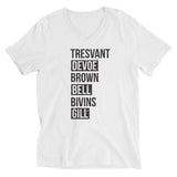 ALL SIX (last name) Unisex V-Neck Tee