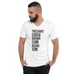 ALL SIX (last name) Unisex V-Neck Tee