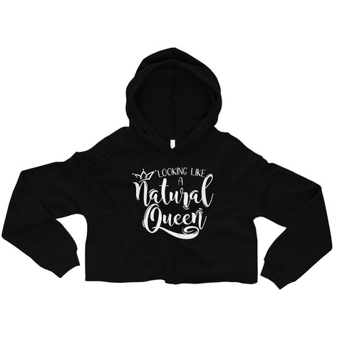 Natural Queen Crop Hoodie