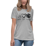 Peace and Love Women's Relaxed Tee