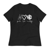 Peace and Love Women's Relaxed Tee