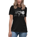 Peace and Love Women's Relaxed Tee