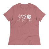 Peace and Love Women's Relaxed Tee