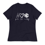 Peace and Love Women's Relaxed Tee
