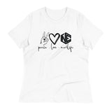 Peace and Love Women's Relaxed Tee